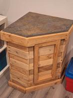 Rustieke hoekmeubel  met stenen blad, Enlèvement