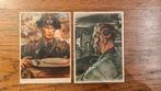 2 cartes postales Panzerfahrer, Collections, Enlèvement ou Envoi