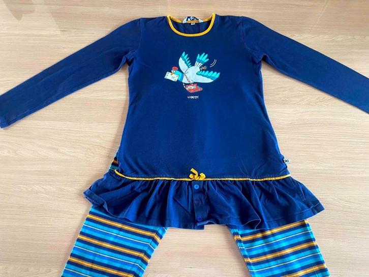 Pyjama duif - Woody - maat 152, Kinderen en Baby's, Kinderkleding | Maat 152, Gebruikt, Meisje, Nacht- of Onderkleding, Ophalen of Verzenden