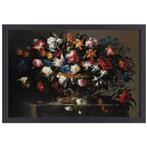 Petit panier à fleurs - toile Juan de Arellano + cadre de cu, Envoi, Création originale, 50 à 75 cm, 50 à 75 cm