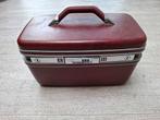 Vintage burgundy Samsonite beautycase L 37 cm H 22cm P 20 cm, Handtassen en Accessoires, Beautycases, Ophalen of Verzenden, Zo goed als nieuw