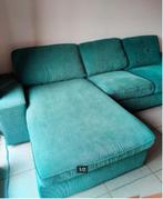BANK, Huis en Inrichting, Zetels | Zetels, Ophalen, 250 tot 300 cm, Rechte bank, KIVIK gris turquoise / grijsturkoois