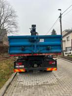 DAF container met HIAB kraan, Ophalen