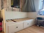 Hemnes bed met lades, Huis en Inrichting, Slaapkamer | Bedden, Ophalen, Wit, Twijfelaar, 200 cm