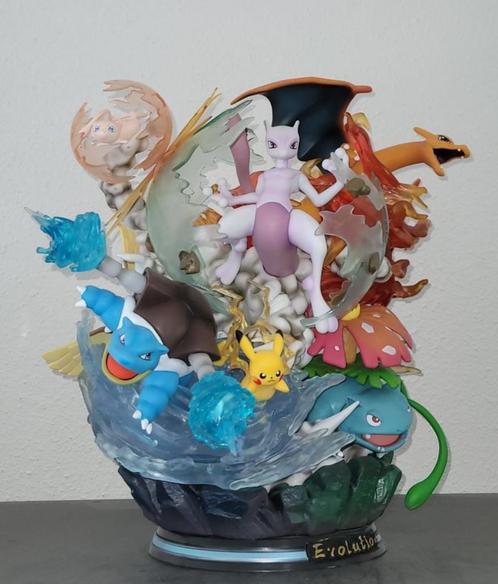 STATUE POKÉMON | Contre-attaque Mewtwo-Blastoise-Charizard, Collections, Statues & Figurines, Comme neuf, Enlèvement ou Envoi