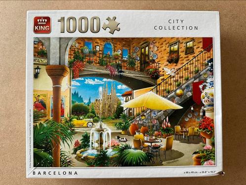 Puzzle Roi 'Barcelone' 1000 pièces, Hobby & Loisirs créatifs, Sport cérébral & Puzzles, Utilisé, Puzzle, 500 à 1500 pièces, Enlèvement ou Envoi