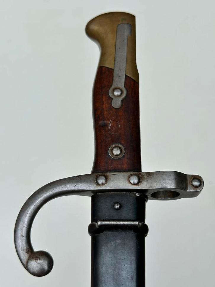 Belgische bajonet voor het Nagant Remington Rolling Block, Verzamelen, Militaria | Algemeen, Overige soorten, Mes of Dolk, Ophalen