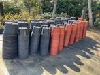 Plantpotten plastiek, Tuin en Terras, Ophalen, Gebruikt, Rond, Kunststof