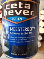 Cetabever dekkende beits midden blauw 0,75liter, Ophalen of Verzenden