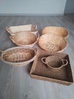 Rieten serveermanden, Huis en Inrichting, Ophalen of Verzenden, Nieuw, Riet, Mand