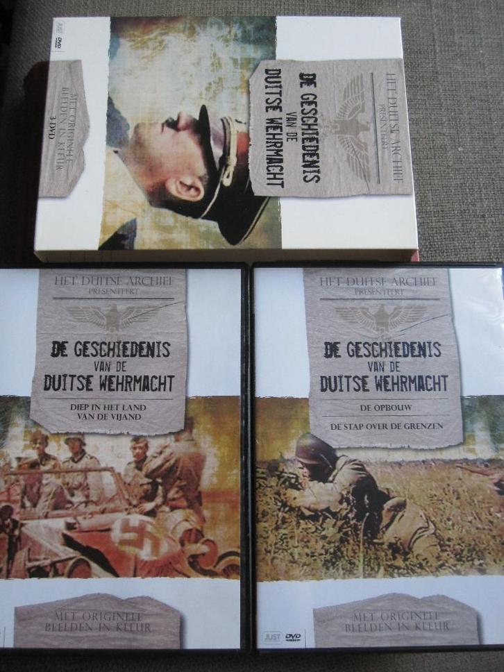 De Geschiedenis van de Duitse Wehrmacht (3 disc), Cd's en Dvd's, Dvd's | Documentaire en Educatief, Zo goed als nieuw, Oorlog of Misdaad