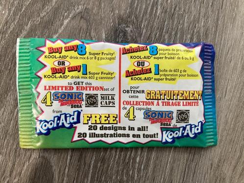 1995 SEGA / Sonic The Hedgehog POG - Sealed Pack - Milkcaps, Games en Spelcomputers, Games | Sega, Nieuw, Overige modellen, Overige genres