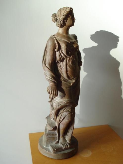 1893 terracotta MATHON terre-cuite allegorie 'l' industrie', Antiek en Kunst, Kunst | Beelden en Houtsnijwerken, Ophalen