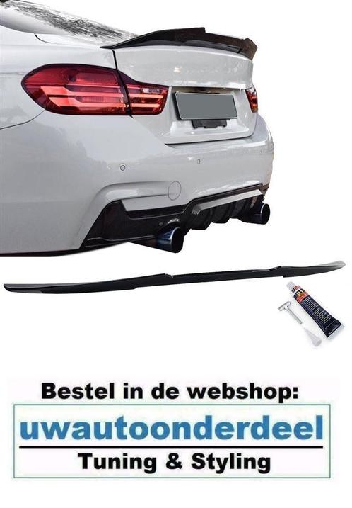 Achterklep Ducktale Spoiler Zwart Voor Bmw 4 Serie F32 Coupe, Auto diversen, Tuning en Styling, Verzenden