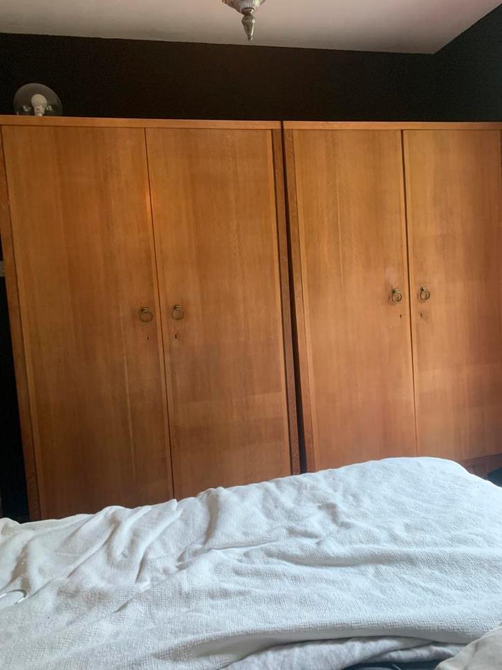 Vintage teak kleerkast (nog 1 beschikbaar!), Huis en Inrichting, Kasten | Kleerkasten, Gebruikt, 150 tot 200 cm, 100 tot 150 cm