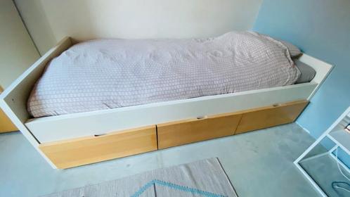 Gratis eenpersoonsbed met laden, Huis en Inrichting, Slaapkamer | Bedden, Gebruikt, Ophalen