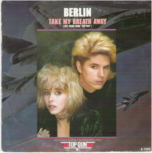 BERLIN: "Take my breath away", CD & DVD, Vinyles Singles, Comme neuf, Single, Musique de films et Bande son, 7 pouces, Enlèvement