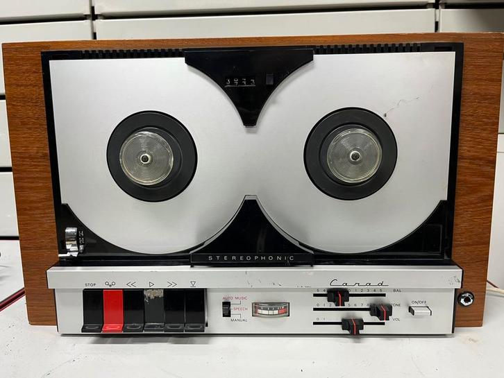 CARAD 3258 Vintage bandrecorder - Zeldzaam - Belgische hifi, Audio, Tv en Foto, Bandrecorder, Bandrecorder, Ophalen