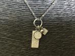 Victoria ketting zilverkleur, Ophalen of Verzenden, Zo goed als nieuw, Met hanger