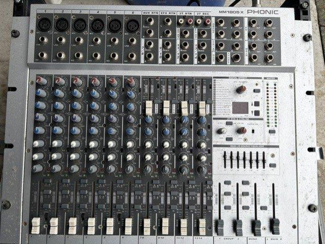 Phonic MM1805X, Muziek en Instrumenten, Mengpanelen, Gebruikt, Microfooningang, Ophalen