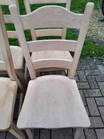 Massief Eiken eetkamerstoelen, Antiek en Kunst, Ophalen
