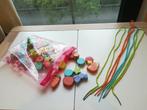 Houten rijgkralen + touwtjes, Kinderen en Baby's, Ophalen, Gebruikt, Overige typen