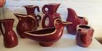 Boch frères - Ernest d'hossche - 7 vazen (bordeauxrood), Antiek en Kunst, Ophalen