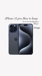 iPhone 15 pro Max, Telecommunicatie, Mobiele telefoons | Apple iPhone, Blauw, IPhone 15 Pro Max, Zo goed als nieuw, 87 %