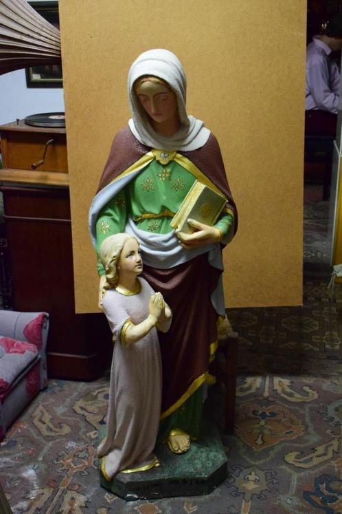 Heilige Anna met Maria groot beeld, Antiek en Kunst, Antiek | Religieuze voorwerpen, Ophalen