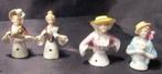 4 antieke miniatuur half dolls porselein, lot halve poppen, Antiek en Kunst, Verzenden
