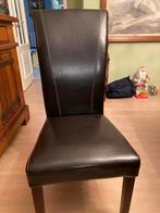 Lederen eetkamerstoelen, Huis en Inrichting, Stoelen, Ophalen, Bruin