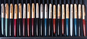Stylos plumes Parker 51 divers Vulpennen fountain pens 
