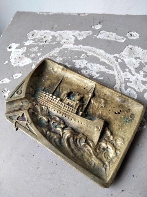 1920s oude messing maritiem ocean liner boot, Antiquités & Art, Antiquités | Accessoires de maison, Enlèvement ou Envoi