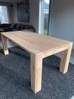 Eettafel in Teak demonteerbaar, Huis en Inrichting, Ophalen, Gebruikt, 100 tot 150 cm, Teakhout