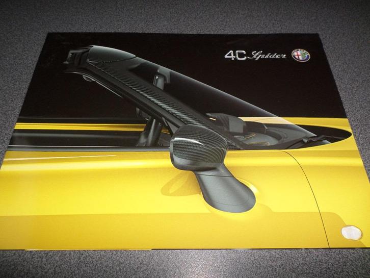 Alfa Romeo 4C Spider Brochure - FRANS, Boeken, Auto's | Folders en Tijdschriften, Alfa Romeo, Ophalen of Verzenden