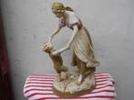 antiek beeld-ROYAL DUX-dansende moeder met kind, Ophalen