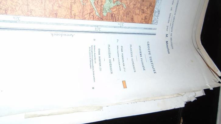 Militaire stafkaarten instituut cartographique 1895, Boeken, Atlassen en Landkaarten, Gelezen, Verzenden