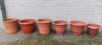 Grote bloempotten uit kunststof - 7 stuks, Tuin en Terras, Bloempotten, Ophalen, Kunststof