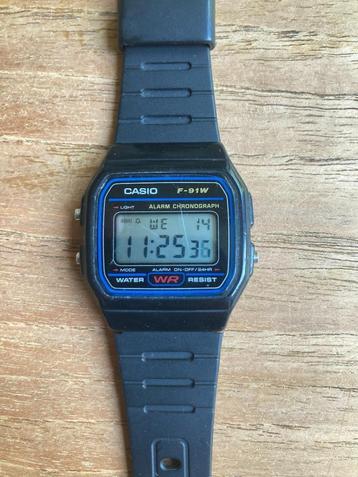 Casio eighties digitale cijfers vintage retro horloge zwart