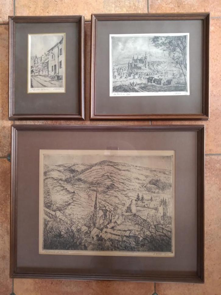 Gravures de La Roche - L. Thérer, Antiek en Kunst, Kunst | Etsen en Gravures, Ophalen