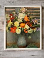 Kader Flowers in Gry pot gesigneerd, Antiek en Kunst, Ophalen of Verzenden