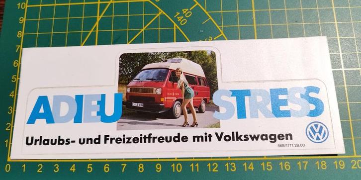 Sticker Volkswagen VW Van - Kombi - Westfalia 80's, Collections, Autocollants, Enlèvement ou Envoi