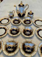 Service Meissen B Form bleu Cobalt full Gold 21 pièces, Enlèvement