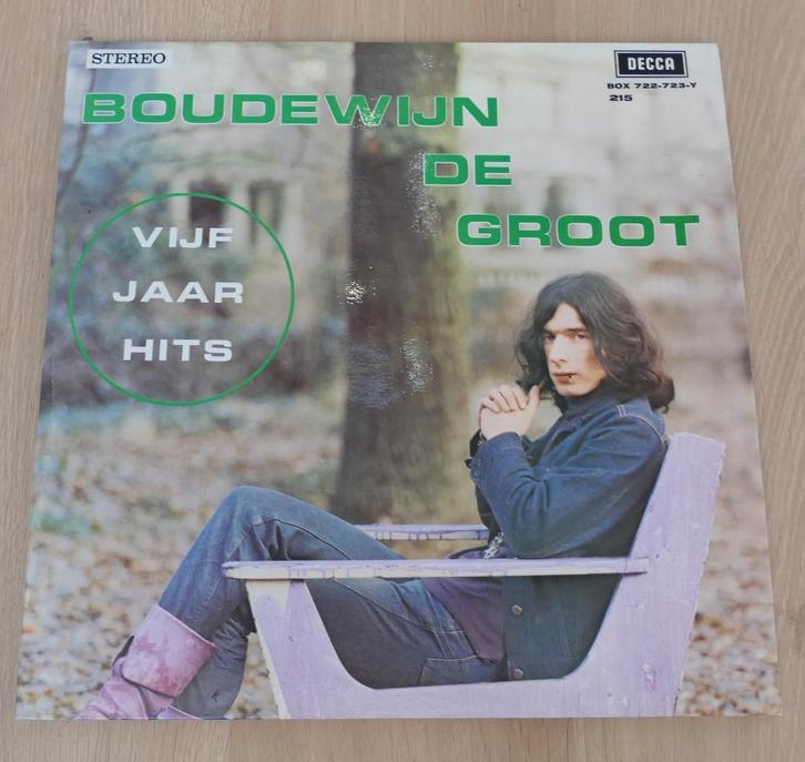 2LP  Boudewijn De Groot ‎– Vijf Jaar Hits, Cd's en Dvd's, Vinyl | Nederlandstalig, Gebruikt, Pop, 12 inch, Ophalen of Verzenden
