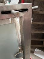 Poortje in de inox (volledig) met glas, Ophalen, Zo goed als nieuw, Inox