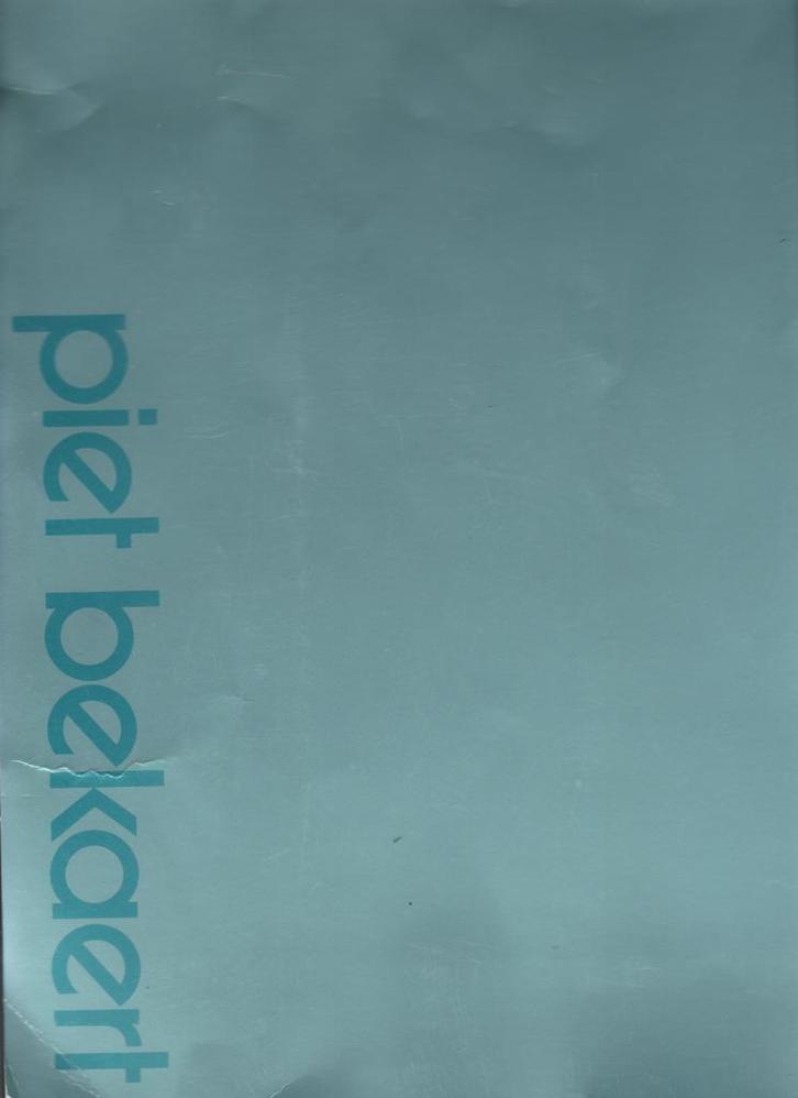 Piet Bekaert: voorlopig voorontwerp voor een denkbeeldige, Boeken, Kunst en Cultuur | Beeldend, Gelezen, Ophalen of Verzenden