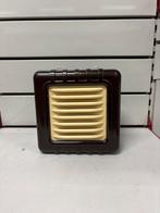 Haut-parleur Vintage Bakélite Marron & Crème - Années 50, Enlèvement