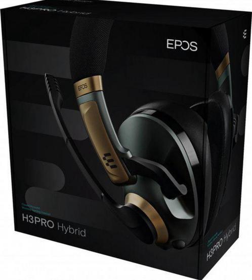 EPOS H3 Pro Hybrid Gaming Headset Racing Groen-Goud NIEUW, Computers en Software, Headsets, Nieuw, Over-ear, Draadloos, Gaming headset