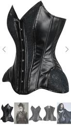 Story Overbust PVC korset met heuppanelen — 34", Corset Story, Ophalen of Verzenden, Zwart, Body of Korset