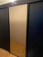 Zwarte kleerkast, Huis en Inrichting, Kasten | Kleerkasten, 200 cm of meer, Met deur(en), Gebruikt, 50 tot 75 cm